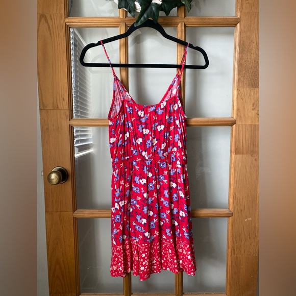 Small red floral Express dress - Picture 2 of 4
